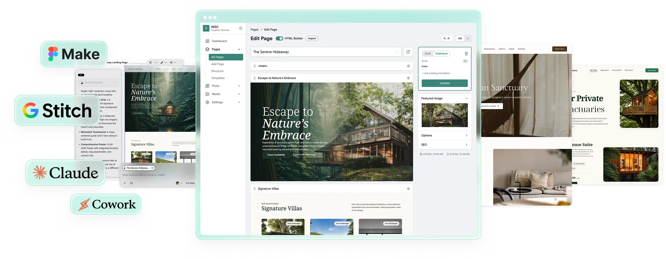 SeedWebs admin preview